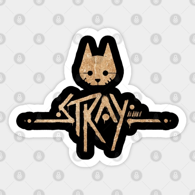 stray cat vintage Sticker by Haunted House Tattoo